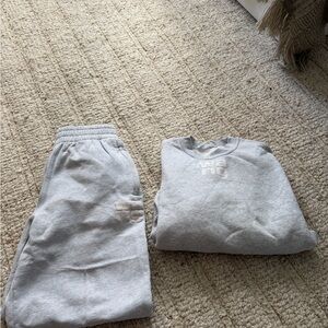 Alexander Wang Light Gray Sweatshirt and Joggers